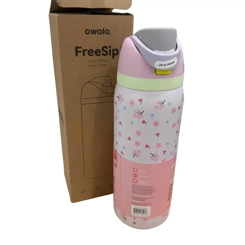 Owala NEW Pink Flowers Color, Water Bottle Freesip 32 Oz, Bottle Urban Outfitters