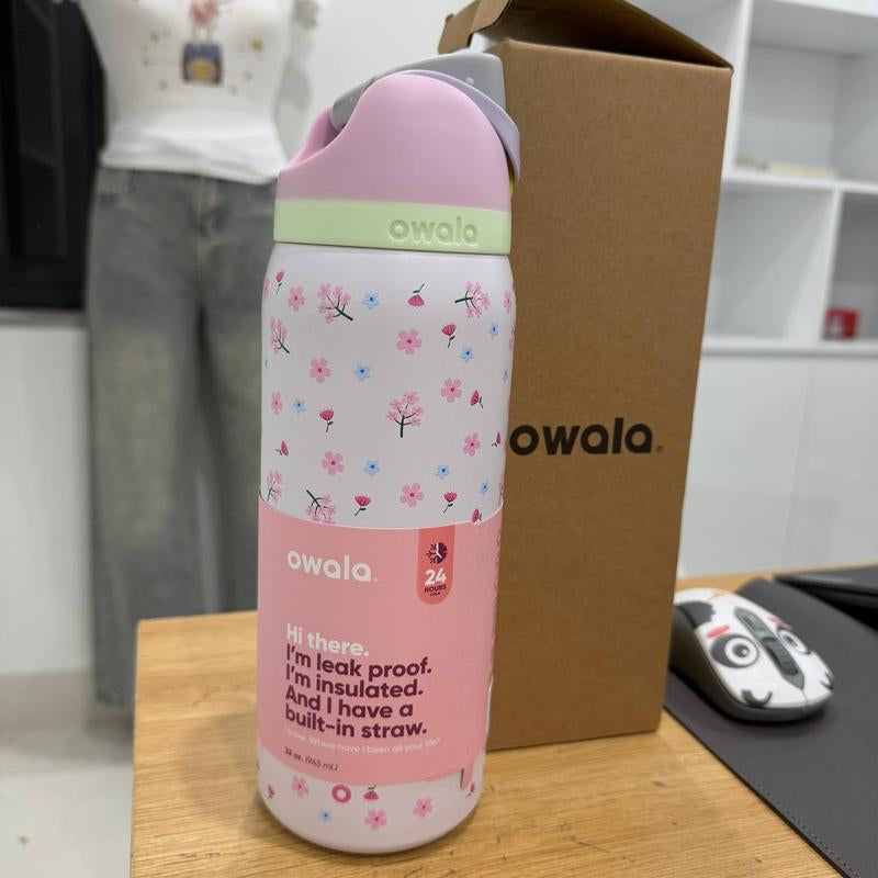 Owala NEW Pink Flowers Color, Water Bottle Freesip 32 Oz, Bottle Urban Outfitters
