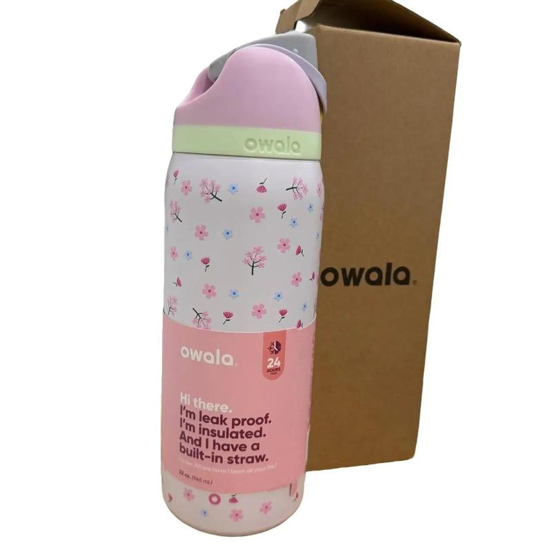 Owala NEW Pink Flowers Color, Water Bottle Freesip 32 Oz, Bottle Urban Outfitters
